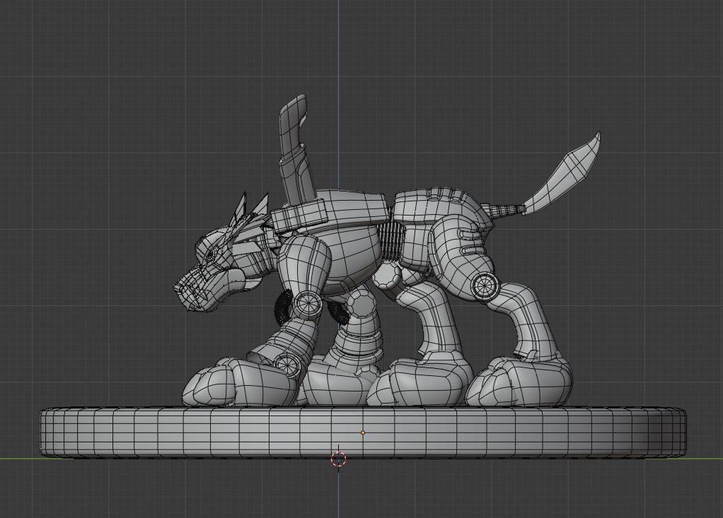Metal Garurumon - Digimon 3D model_10