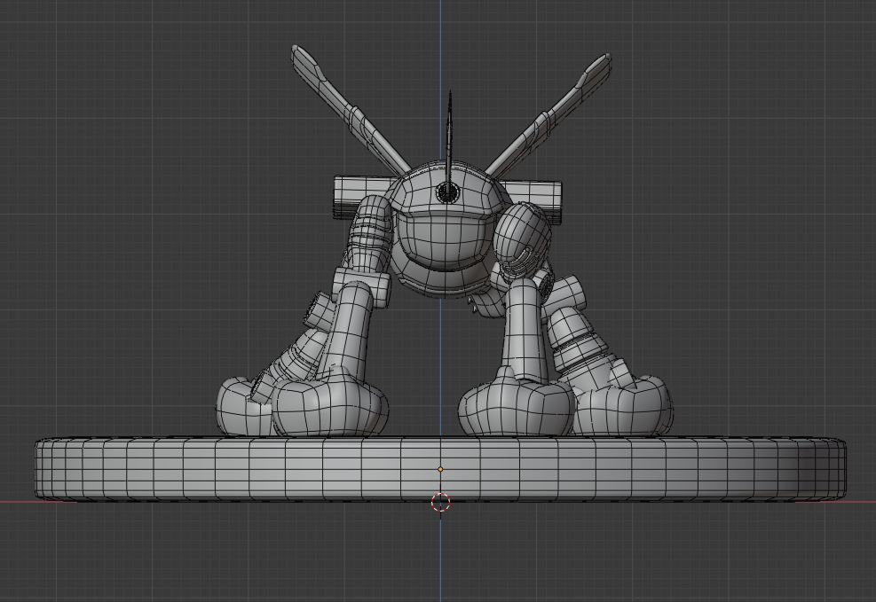 Metal Garurumon - Digimon 3D model_11