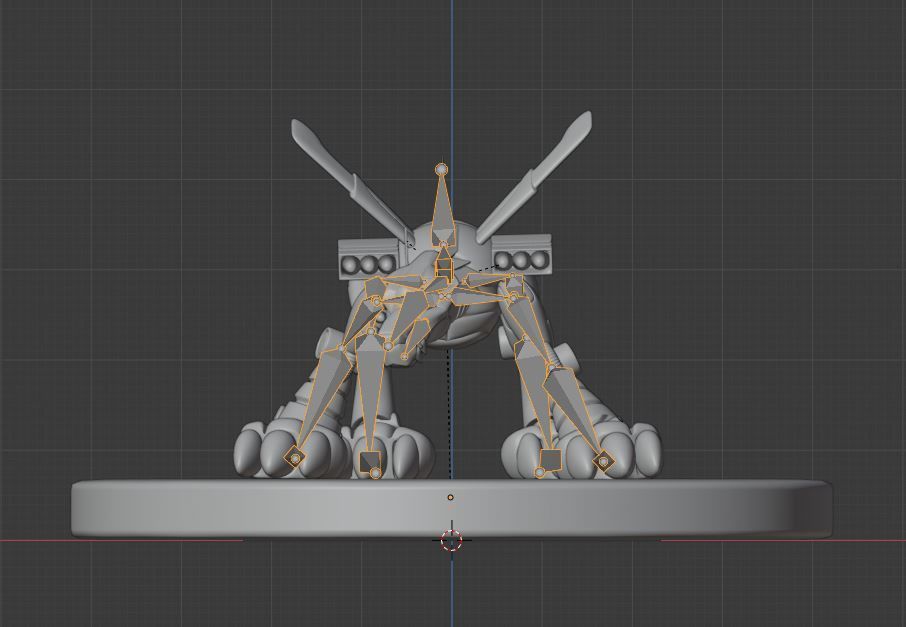 Metal Garurumon - Digimon 3D model_13