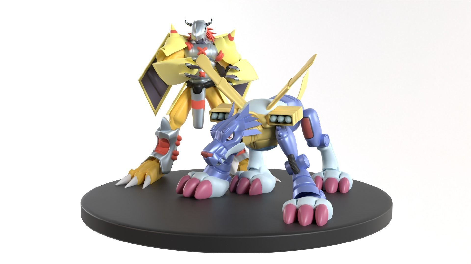Metal Garurumon - Digimon 3D model_2