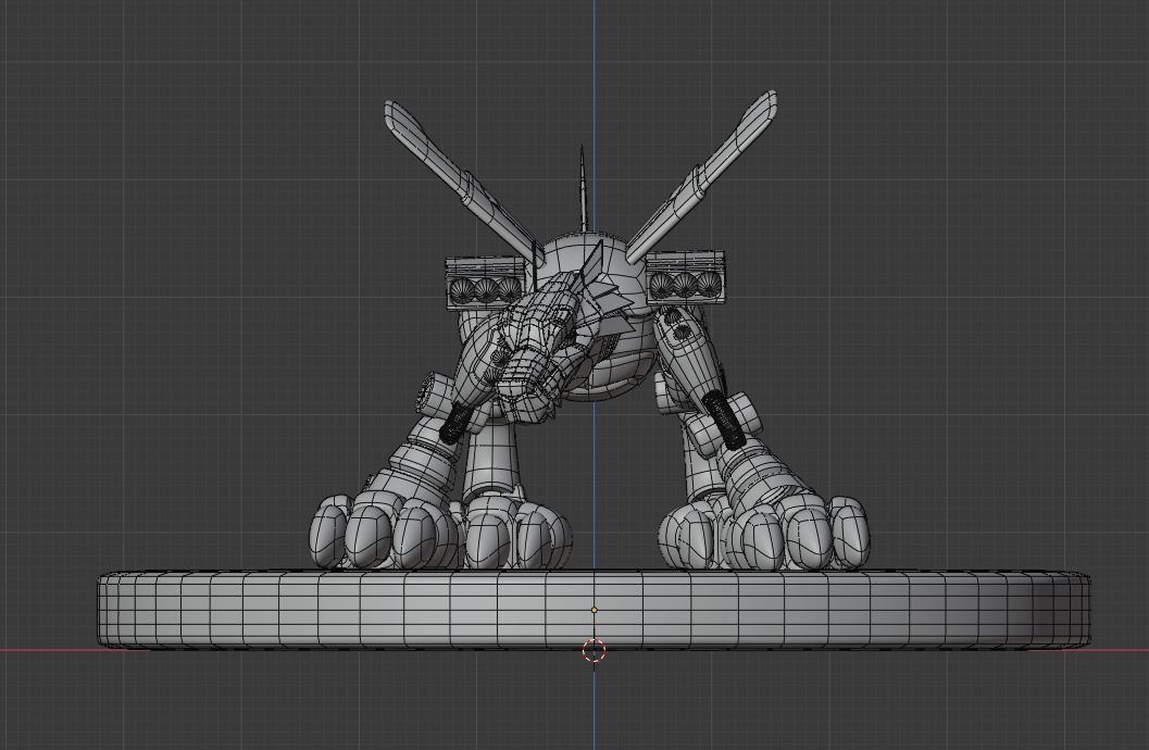 Metal Garurumon - Digimon 3D model_9