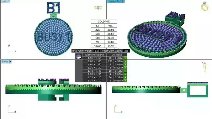 hip hop diamond pendant