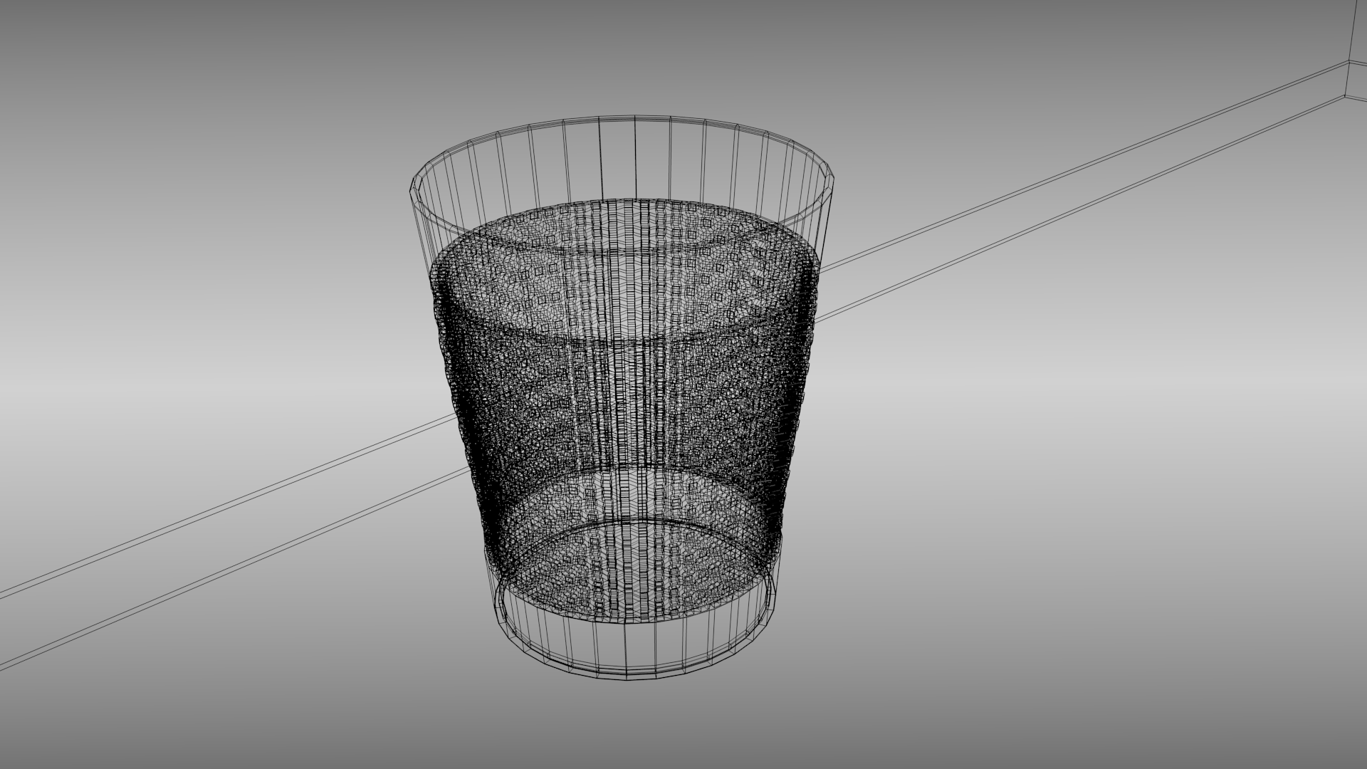 Trash bin 3D model_7