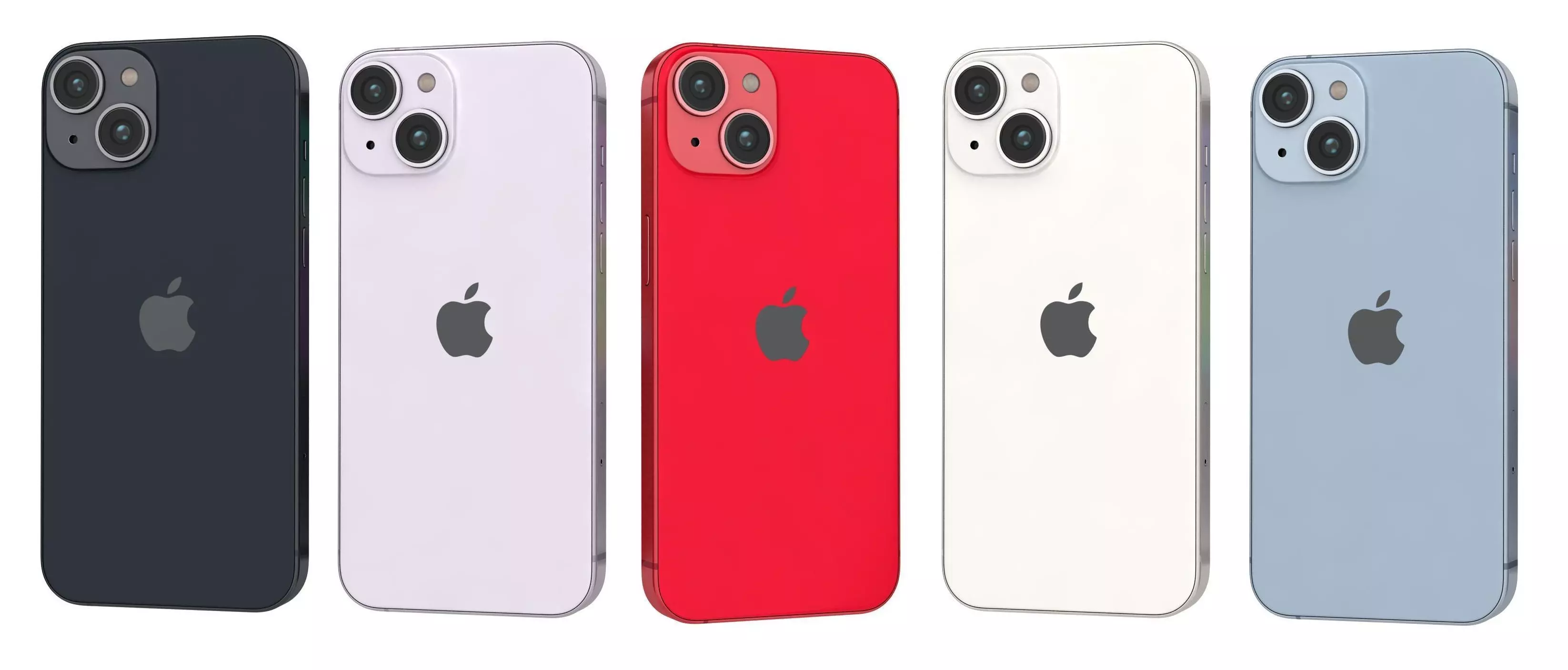 Apple iPhone 14 All Colors 3D model