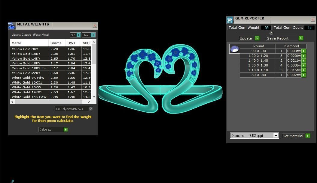 Engagement Wedding Solitaire Heart Ring 3D print model_3