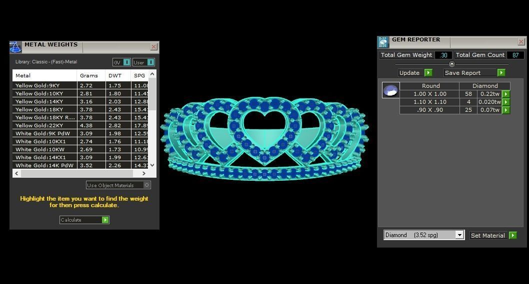 Engagement Wedding Solitaire Heart Ring 3D print model_3