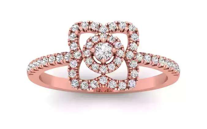 Engagement Solitaire Ring 3D print model