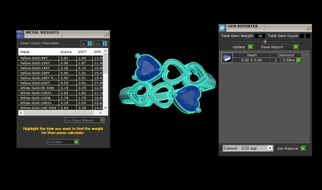 Engagement Wedding Solitaire Heart Ring 3D print model_3