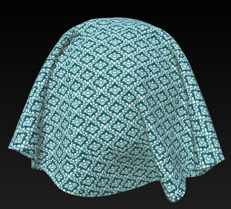 10 Fabric Patterns Seamless and Tileable Vol 8 Low-poly 3D model_7