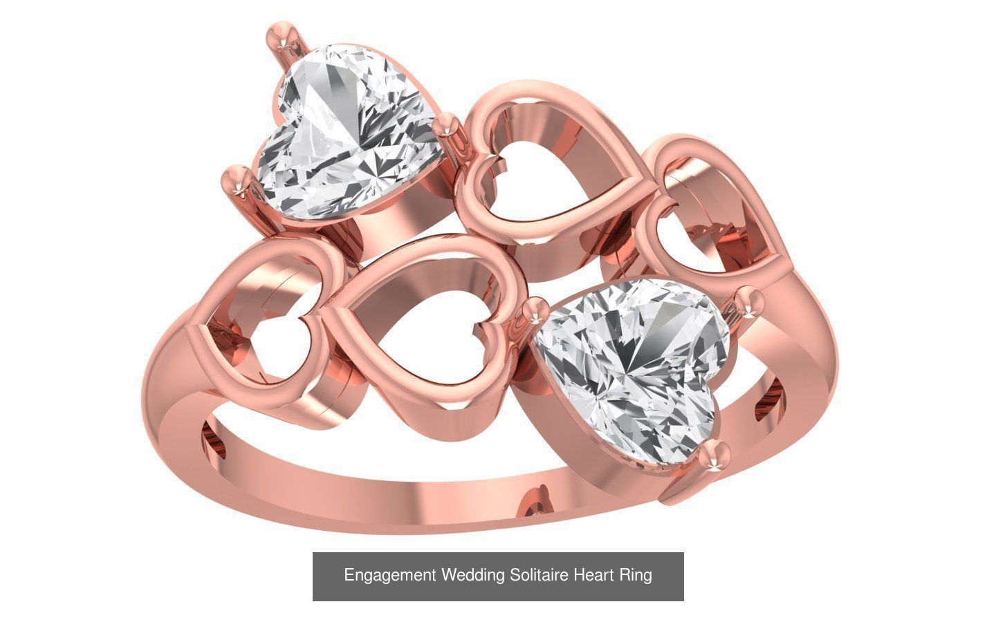 27 Engagement Wedding Solitaire Heart Rings Collection _24