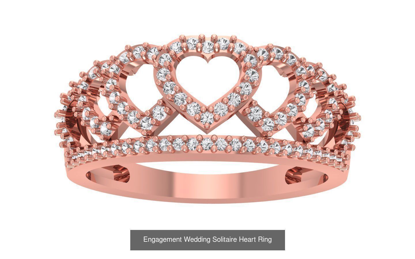 27 Engagement Wedding Solitaire Heart Rings Collection _6