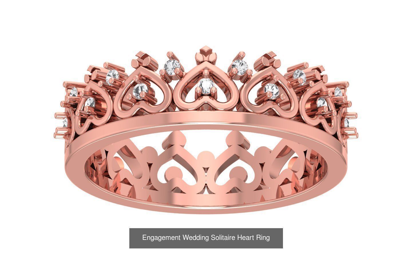 27 Engagement Wedding Solitaire Heart Rings Collection _12