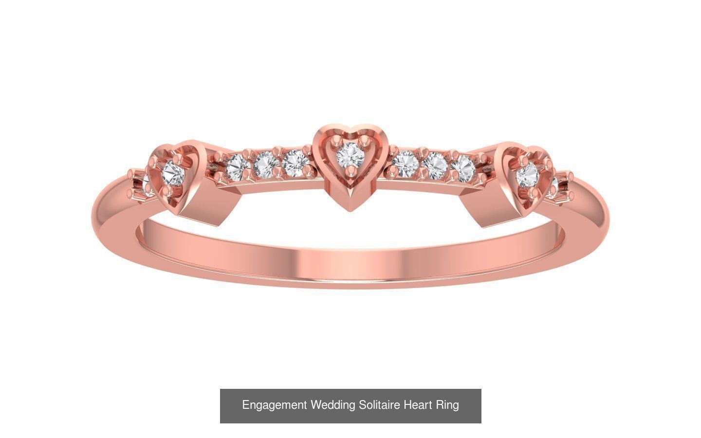 27 Engagement Wedding Solitaire Heart Rings Collection _16