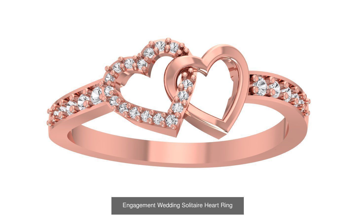 27 Engagement Wedding Solitaire Heart Rings Collection _8