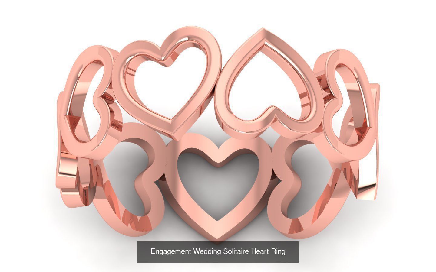 27 Engagement Wedding Solitaire Heart Rings Collection _14