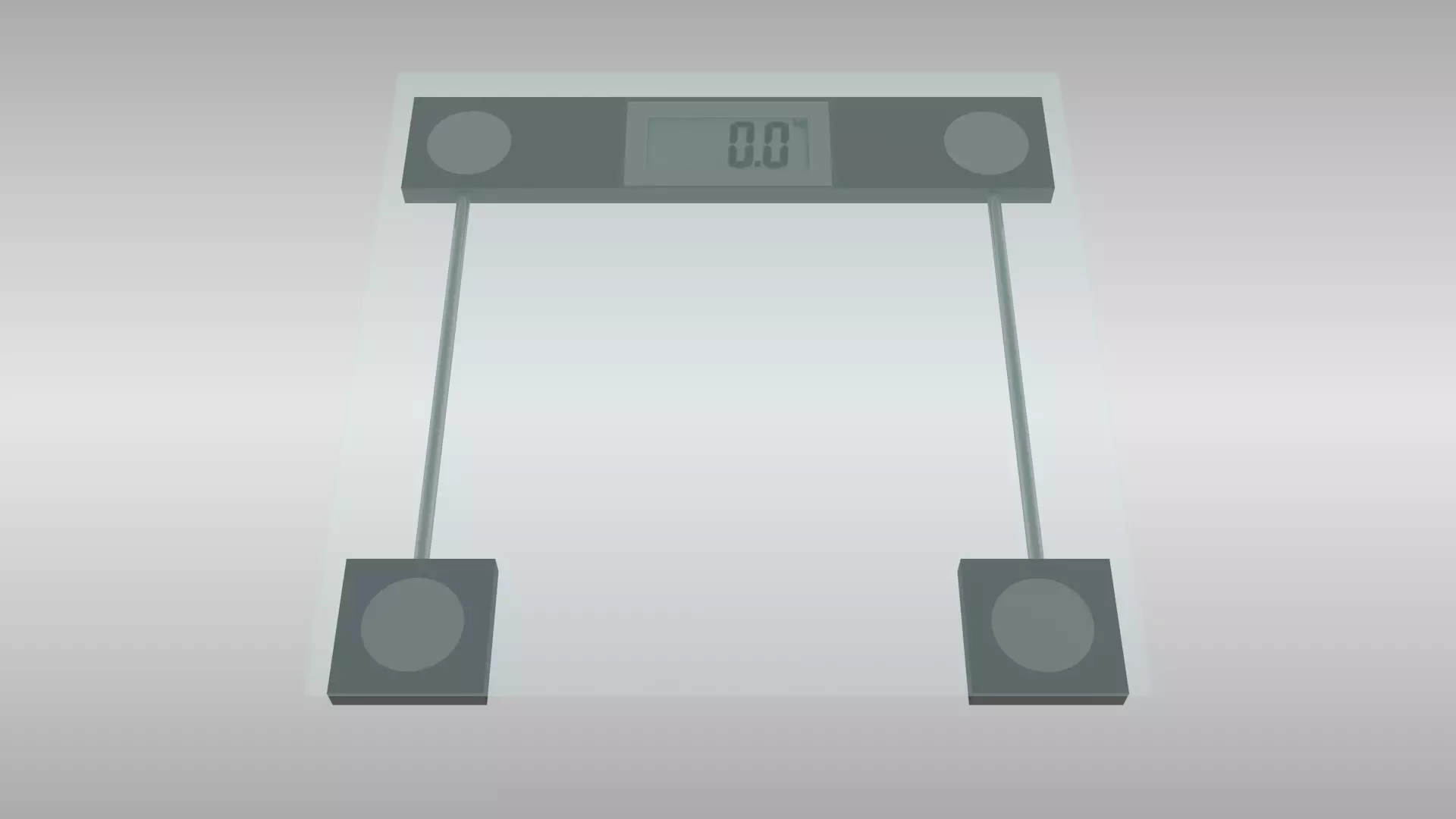 Bathroom scale 3D model_0