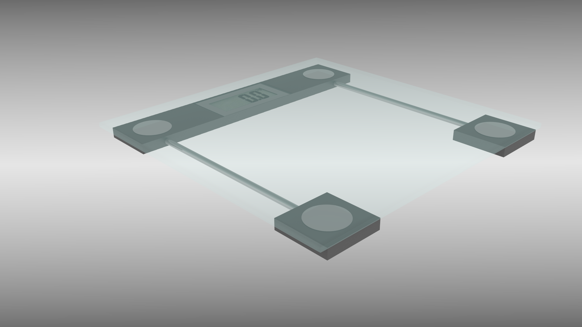 Bathroom scale 3D model_2