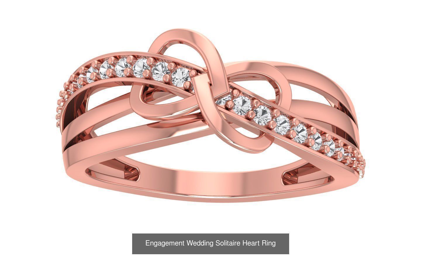 63 Engagement Wedding Solitaire Heart Rings Collection  _43