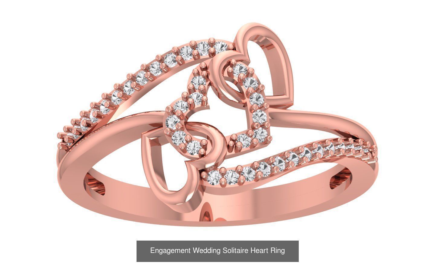 63 Engagement Wedding Solitaire Heart Rings Collection  _48