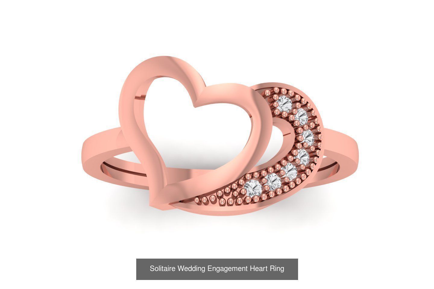 63 Engagement Wedding Solitaire Heart Rings Collection  _13