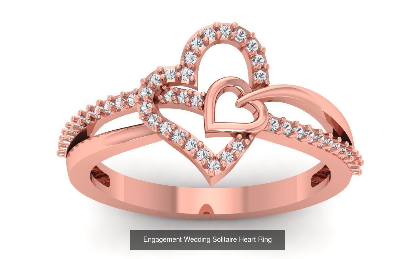 63 Engagement Wedding Solitaire Heart Rings Collection  _66