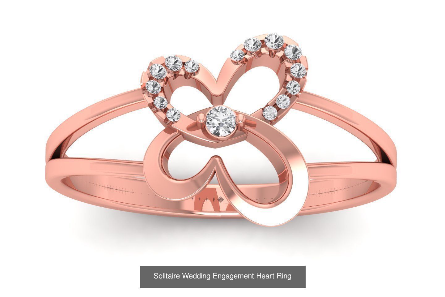 63 Engagement Wedding Solitaire Heart Rings Collection  _31
