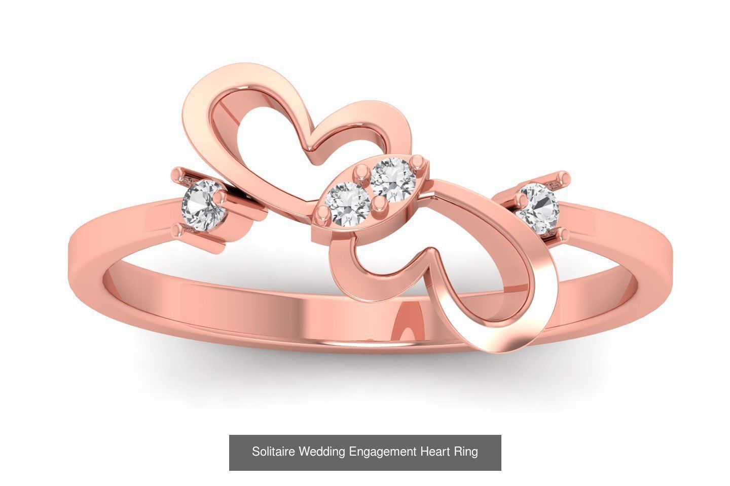 63 Engagement Wedding Solitaire Heart Rings Collection  _36