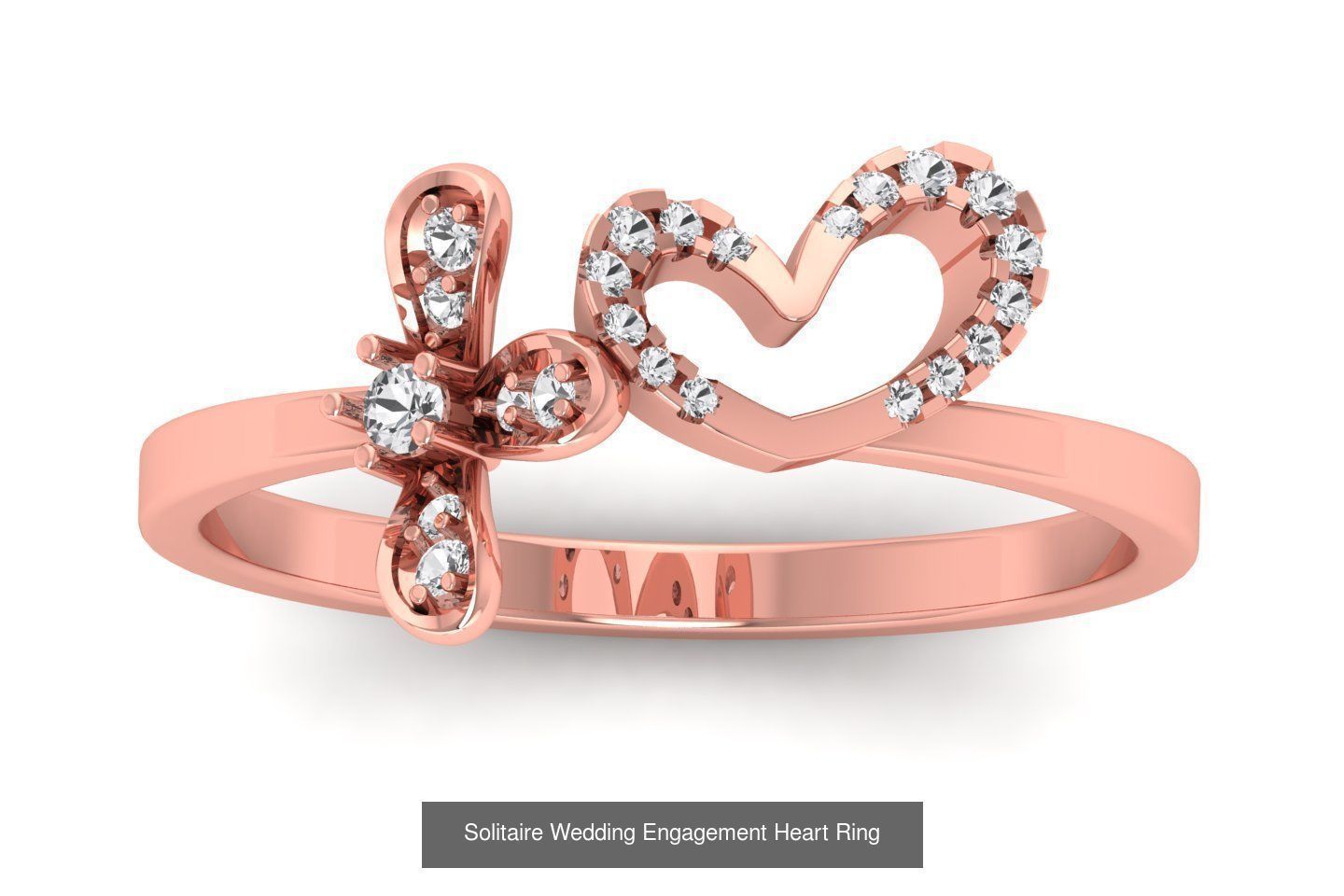 63 Engagement Wedding Solitaire Heart Rings Collection  _34