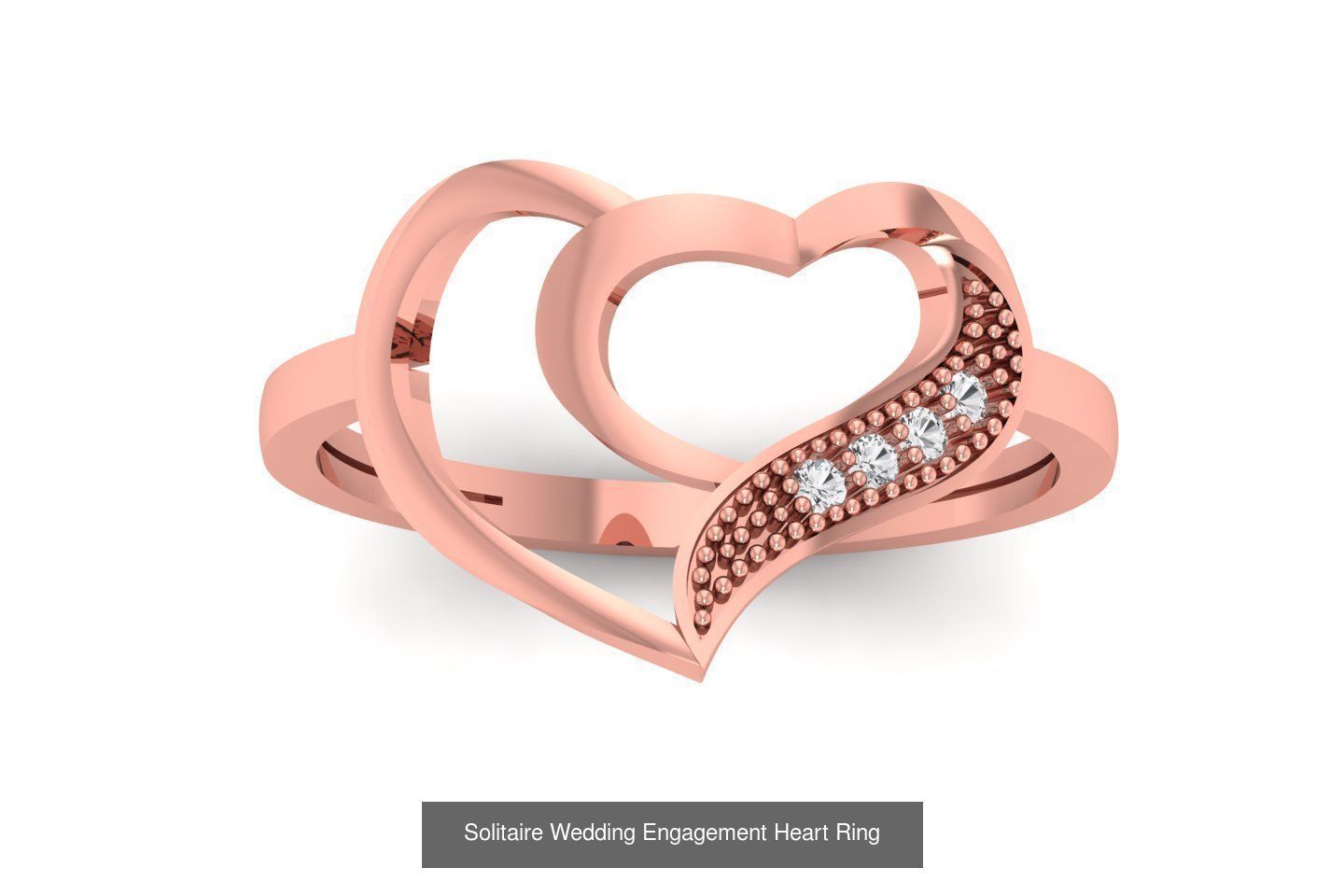63 Engagement Wedding Solitaire Heart Rings Collection  _23