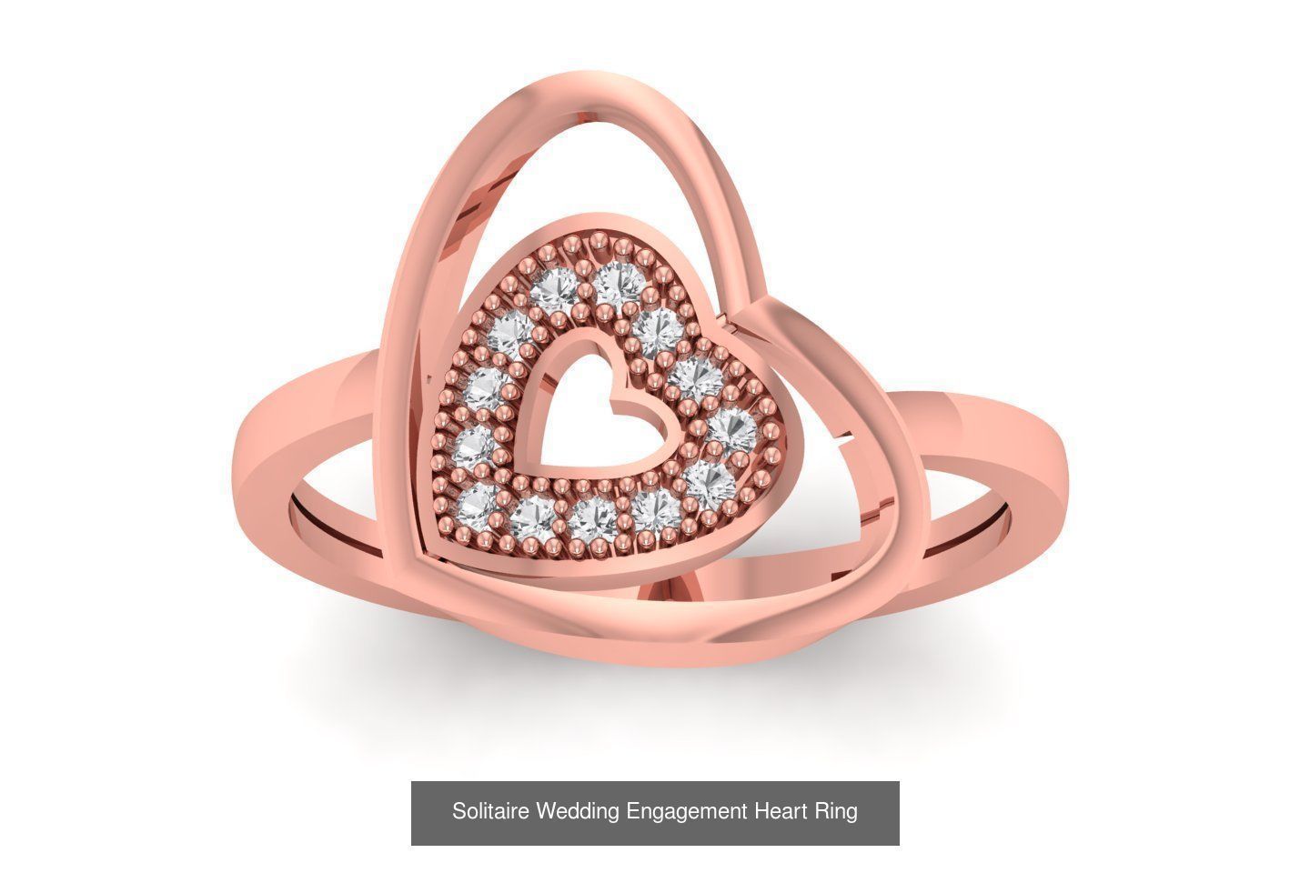 63 Engagement Wedding Solitaire Heart Rings Collection  _16