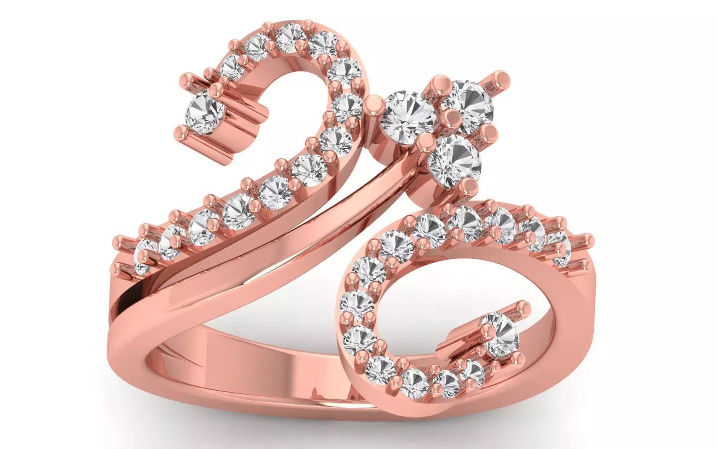 Engagement Wedding Solitaire Ring 3D print model