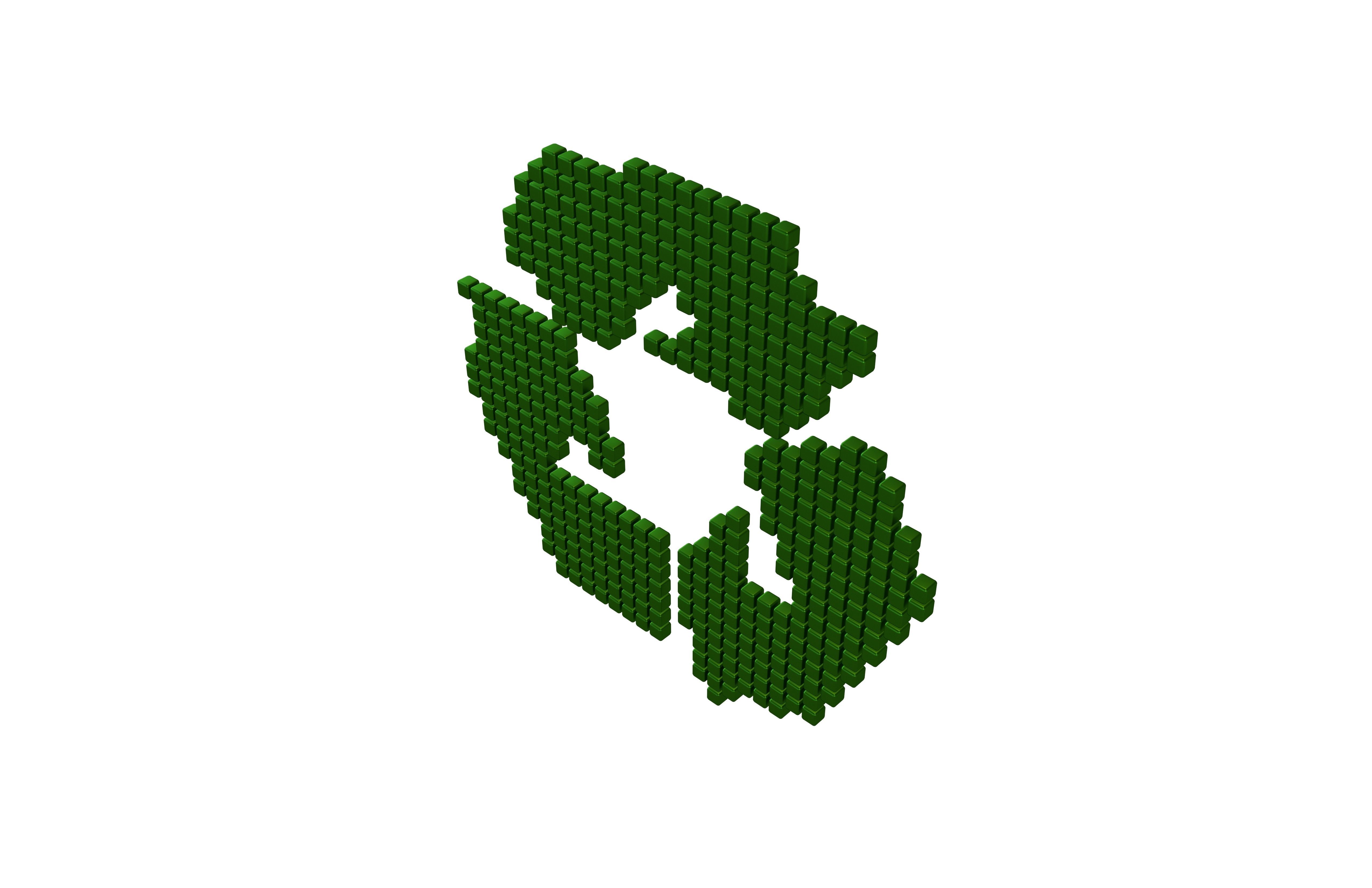 Recycle Symbols Cube Style v1 008 Low-poly 3D model_2