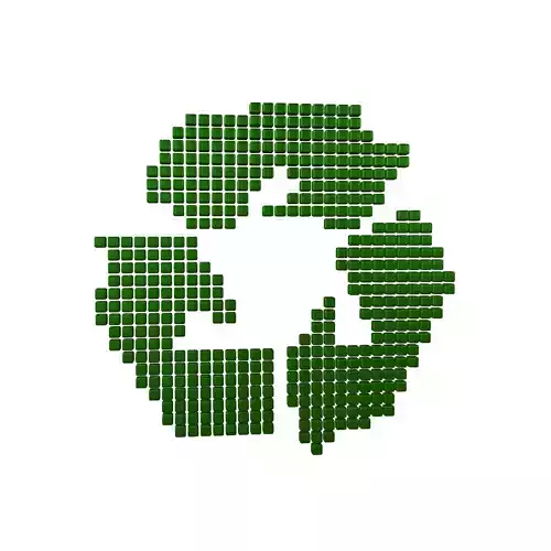 Recycle Symbols Cube Style v1 008 Low-poly 3D model Recycle Symbols Cube Style v1 008 Low-poly 3D model