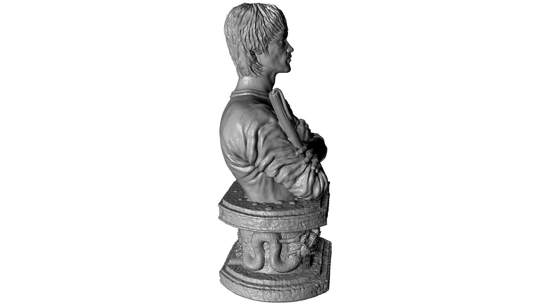 Bruce Lee Bust for 3D printing STL 3D print model_15
