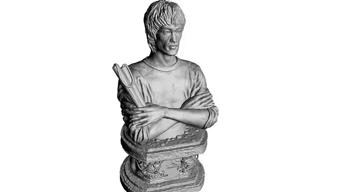Bruce Lee Bust for 3D printing STL
