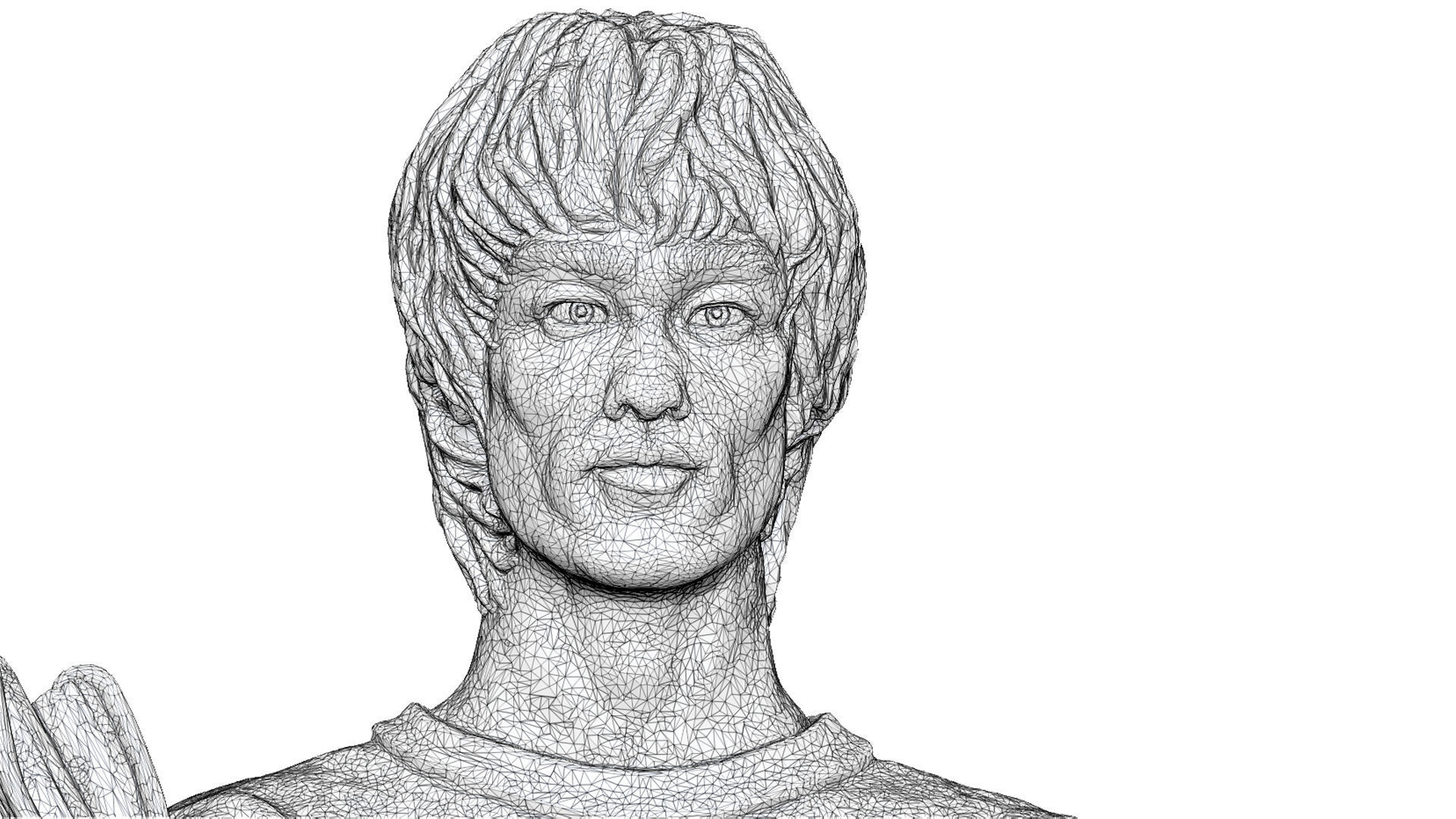 Bruce Lee Bust for 3D printing STL 3D print model_21