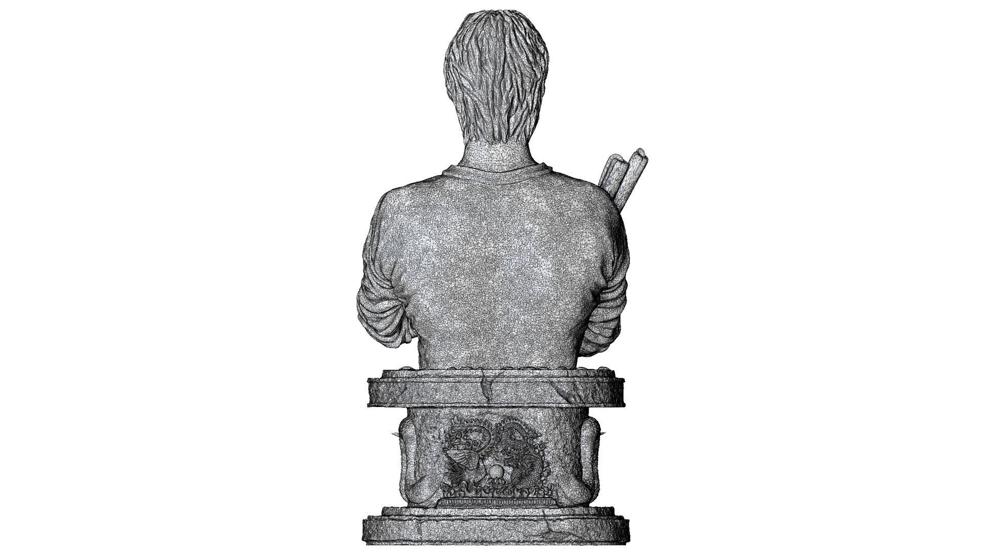 Bruce Lee Bust for 3D printing STL 3D print model_19