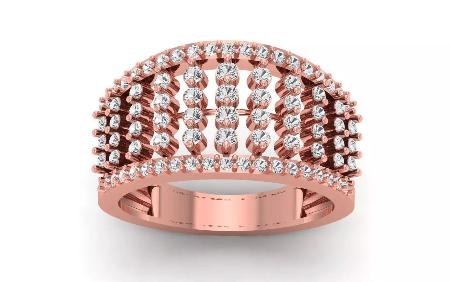  Wedding Solitaire Women Band Ring 3D print model_0