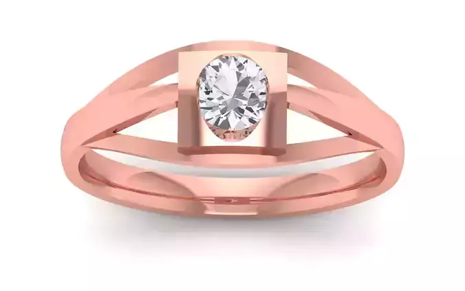  Engagement Wedding Solitaire Band Ring 3D print model