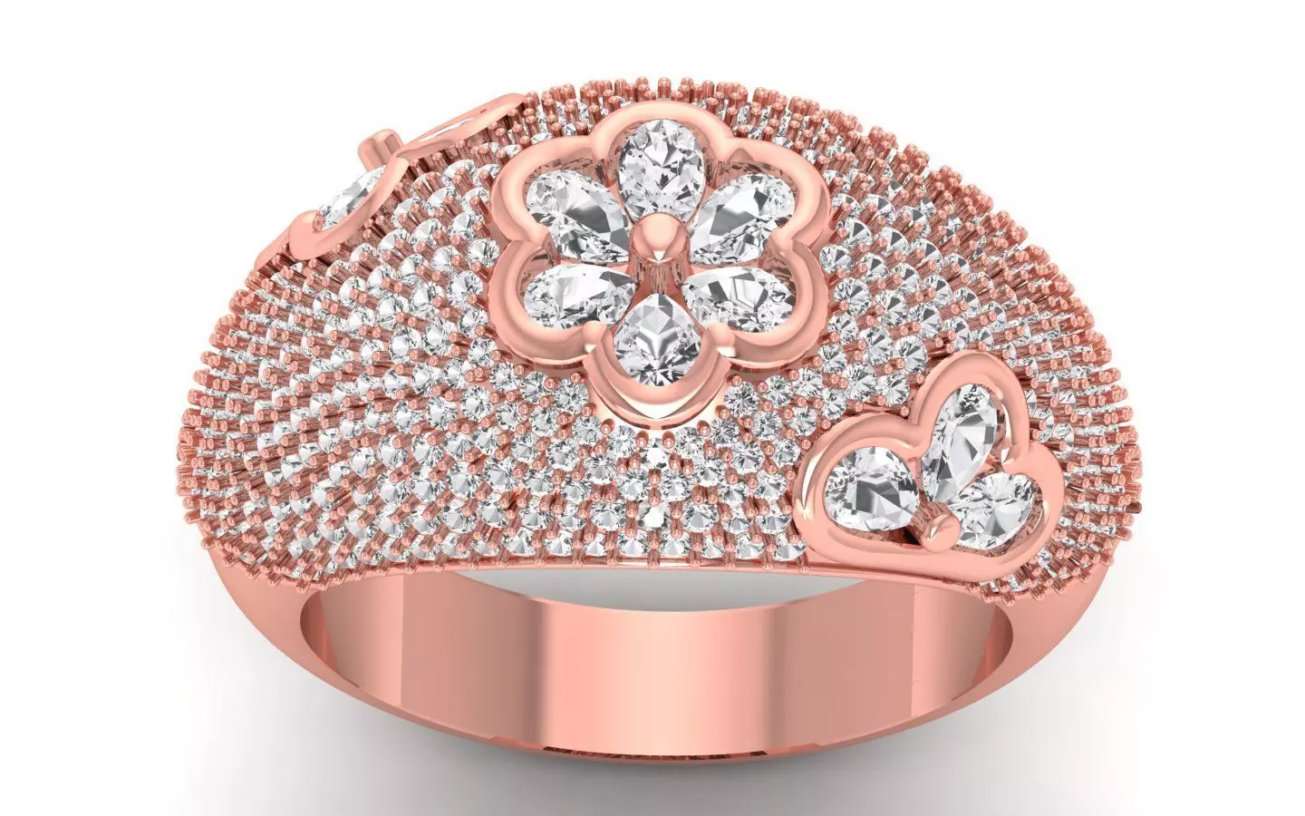   Wedding Solitaire  Ring 3D print model_0