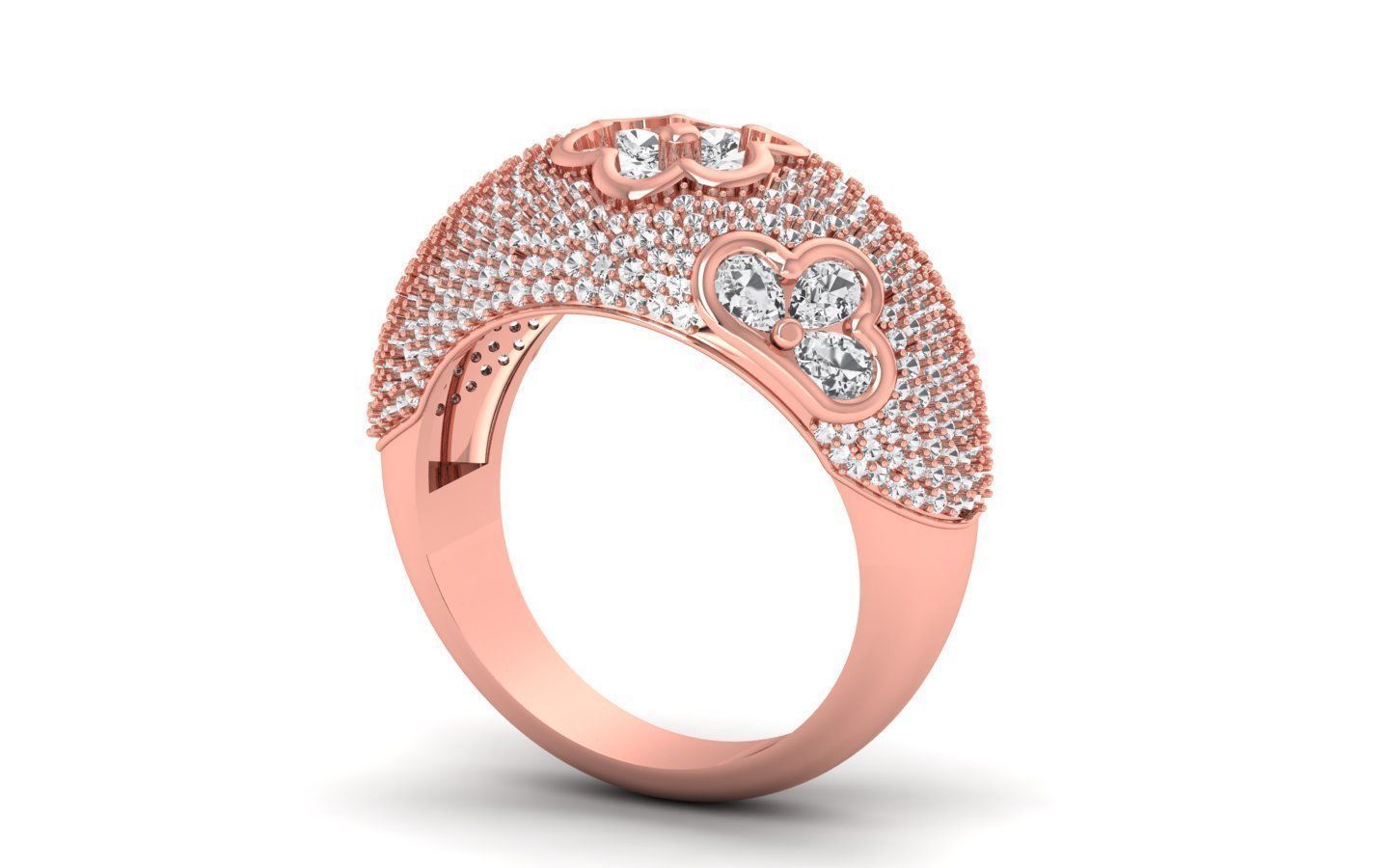   Wedding Solitaire  Ring 3D print model_1