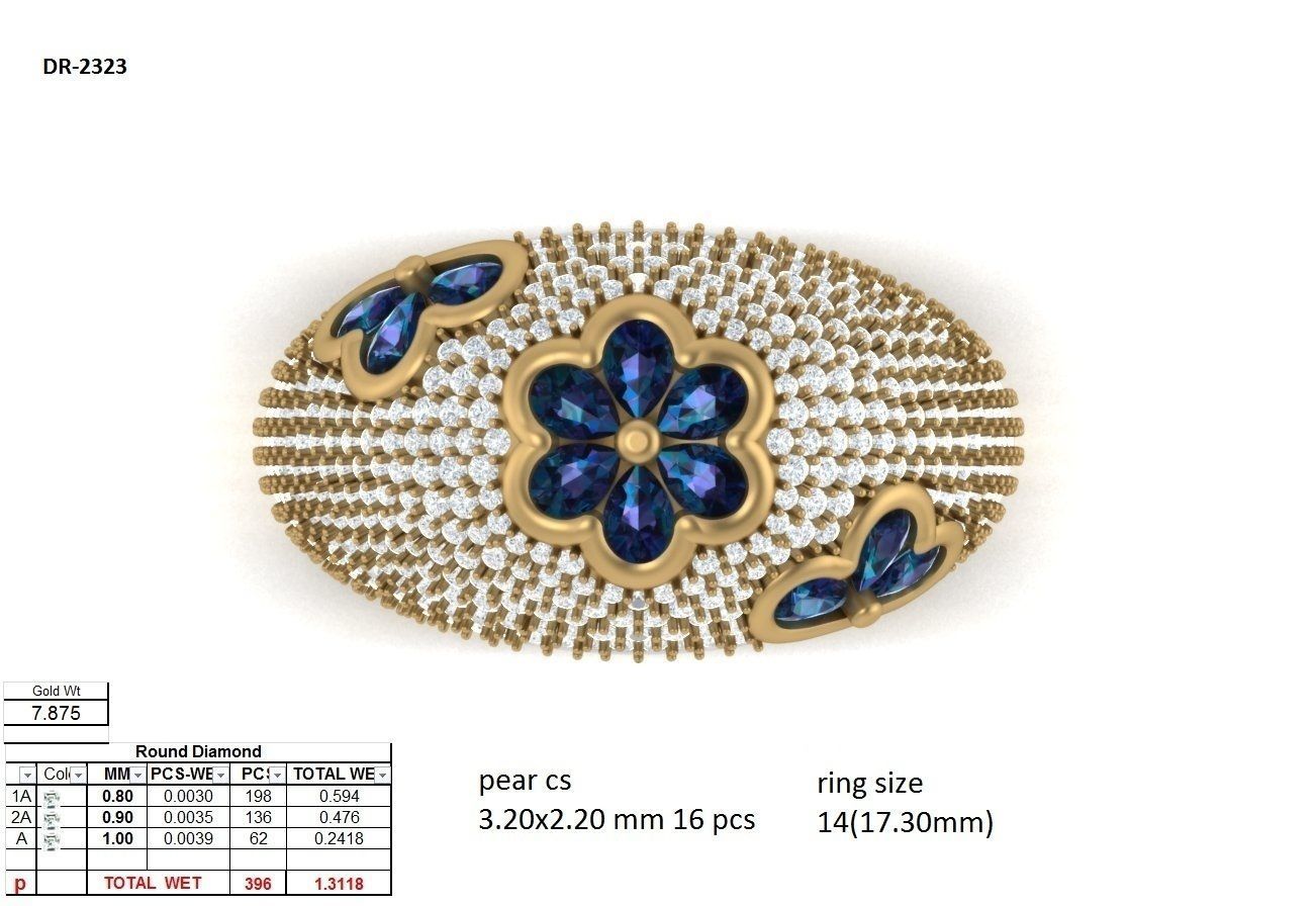   Wedding Solitaire  Ring 3D print model_3