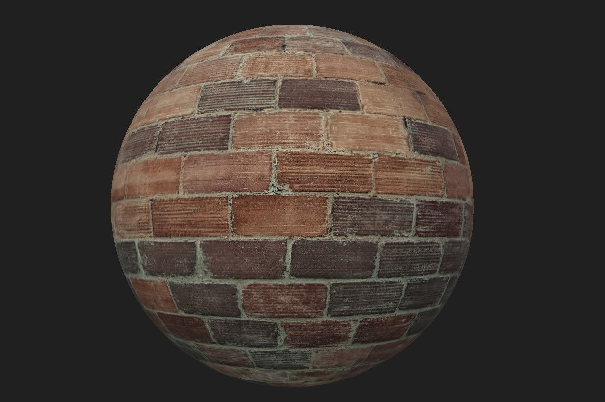 Brick Materials Vol 1 Low-poly 3D model_6
