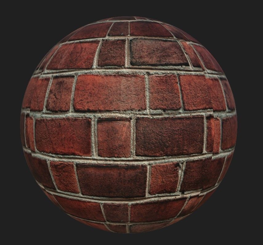 Brick Materials Vol 1 Low-poly 3D model_9