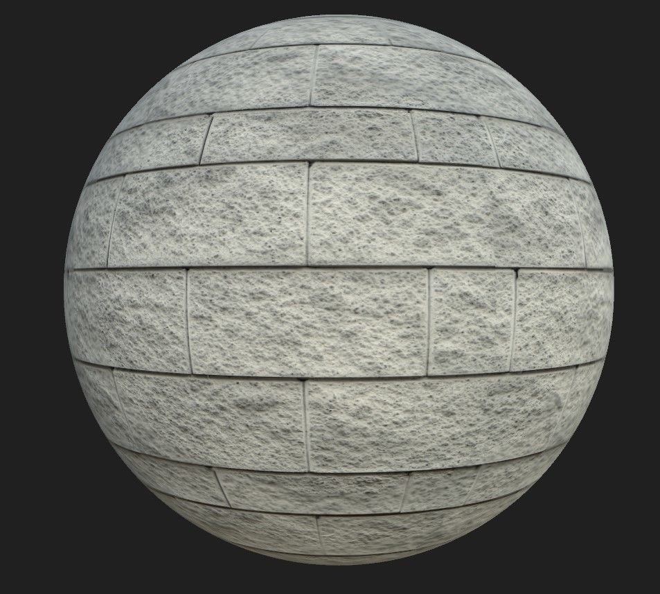 Brick Materials Vol 1 Low-poly 3D model_2