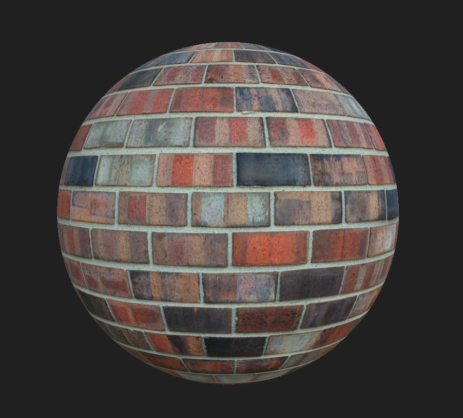 Brick Materials Vol 1 Low-poly 3D model_3