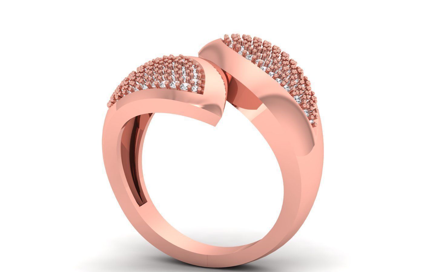  Wedding Solitaire  Ring 3D print model_2