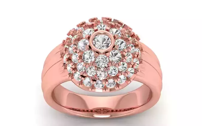  Engagement Wedding Solitaire Bridal Ring 3D print model