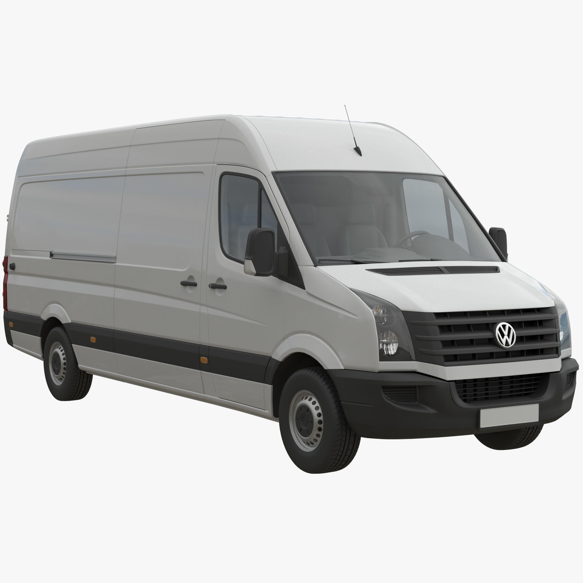 VW Crafter 2011 Panel Van L3H2 3D model_1