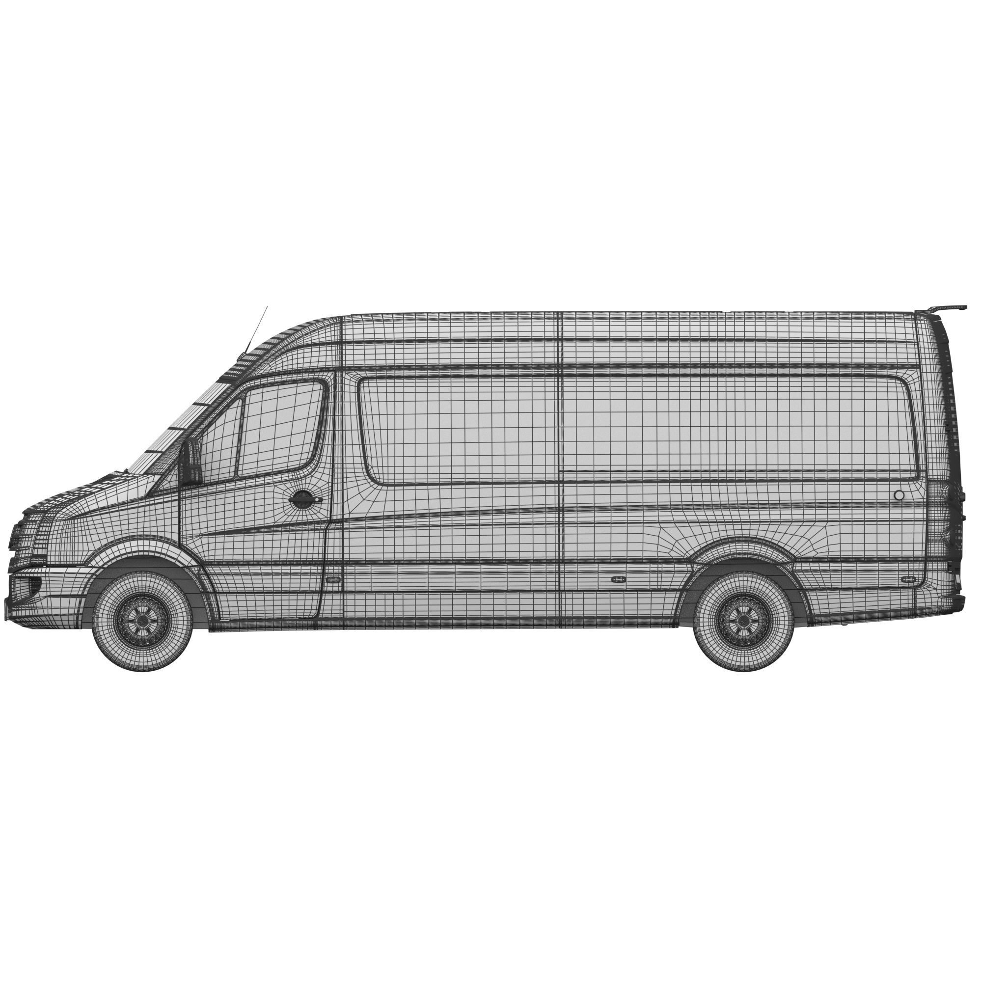 VW Crafter 2011 Panel Van L3H2 3D model_19